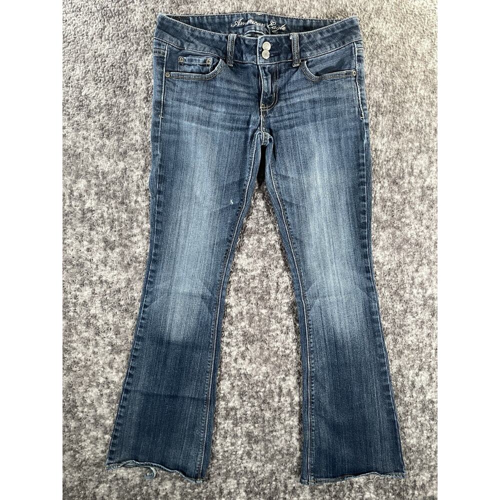 American Eagle Artist Bootcut Stretch Denim Jeans 5-Pocket Blue Medium Women